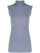 Styland Roll Neck Top - Grey