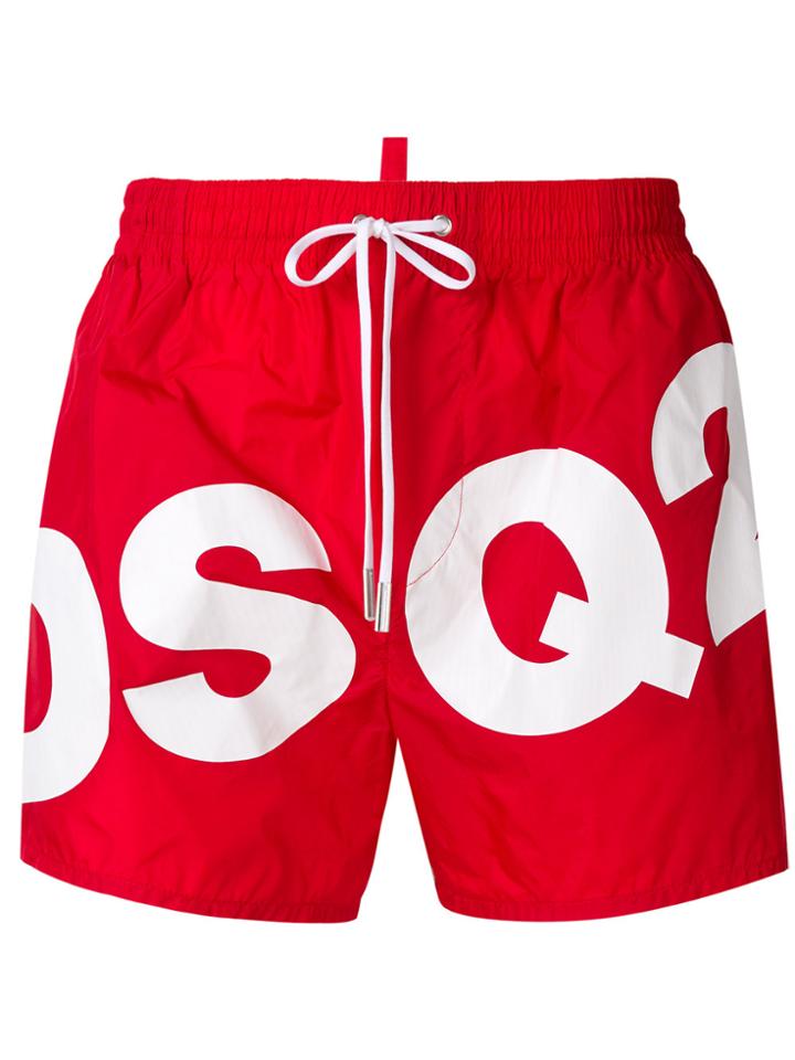 Dsquared2 Logo Printed Swim Shorts