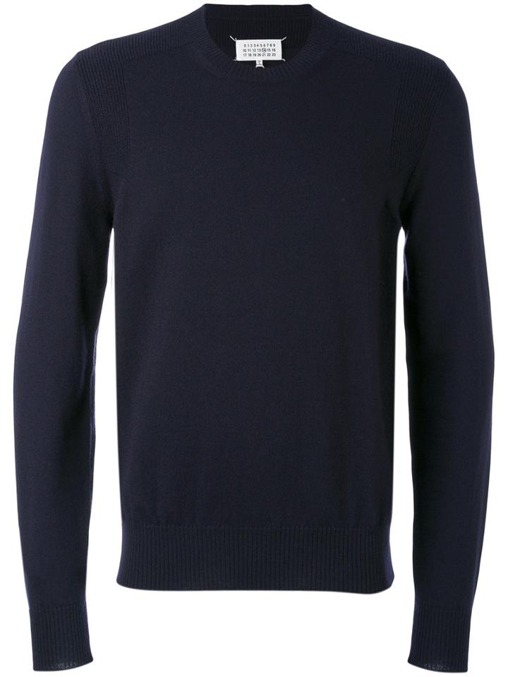 Classic Knitted Sweater - Men - Wool - S, Blue, Wool, Maison Margiela