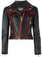 Boutique Moschino Piped Biker Jacket