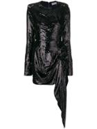 16arlington Sequined Mini Dress - Black