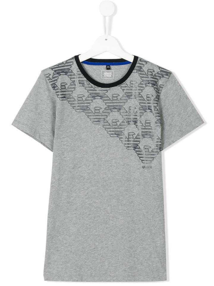 Armani Junior Printed T-shirt - Grey