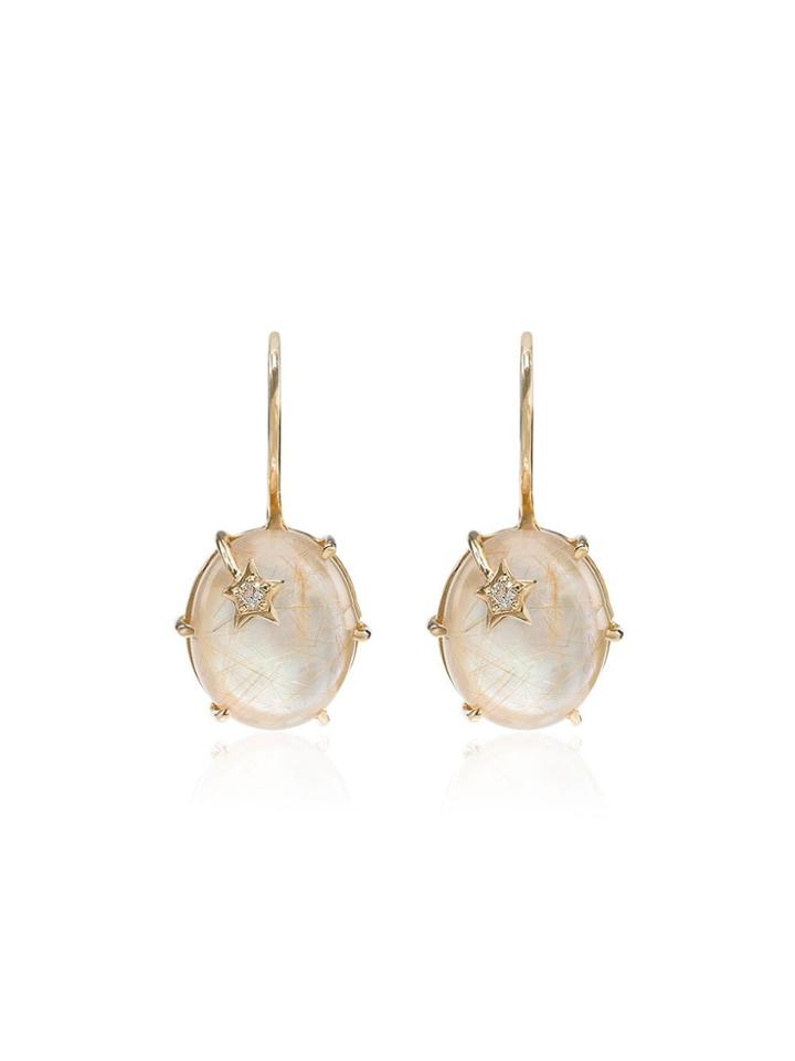 Andrea Fohrman Mini Galaxy Quartz Earrings - Gold
