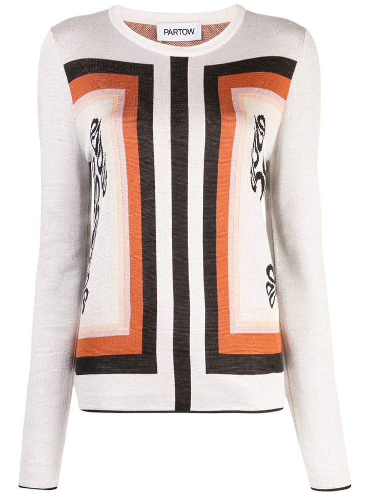 Partow Striped Knitted Top - Multicolour