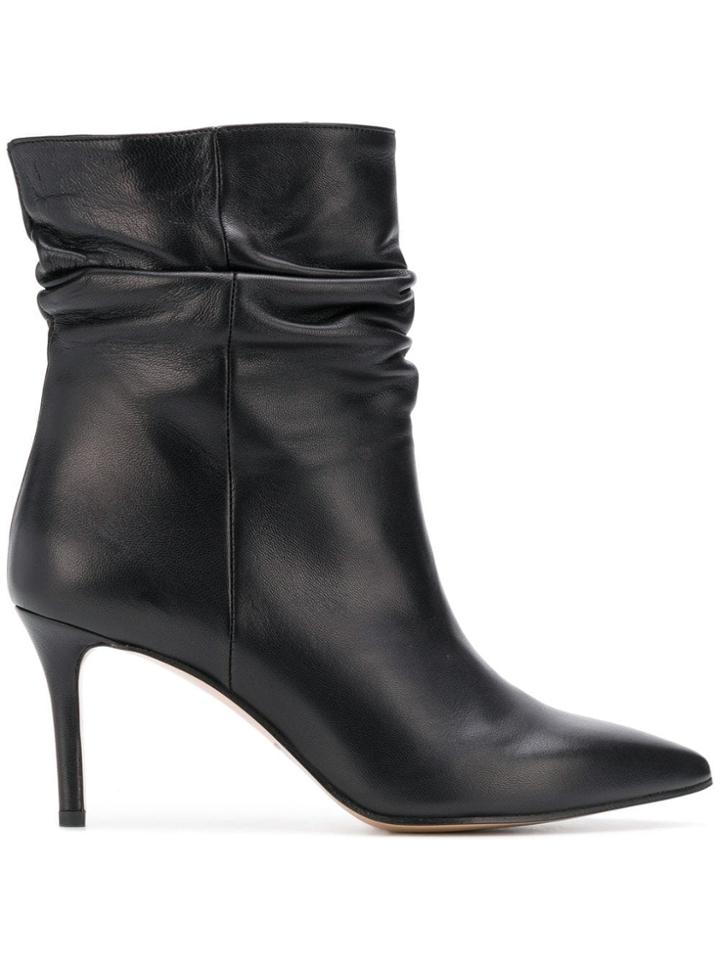 Marc Ellis Ruched Ankle Boots - Black