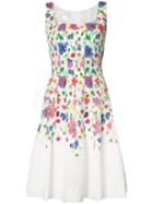 Oscar De La Renta - Sleeveless Scoop Neck Dress - Women - Nylon/polyester - 6, Women's, White, Nylon/polyester