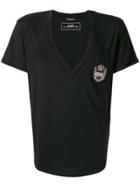 Balmain Embroidered Patch T-shirt - Black