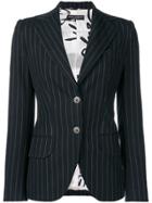 Dolce & Gabbana Vintage 2000's Pinstripe Blazer - Blue