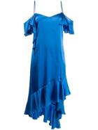 Semicouture Frill Party Dress - Blue