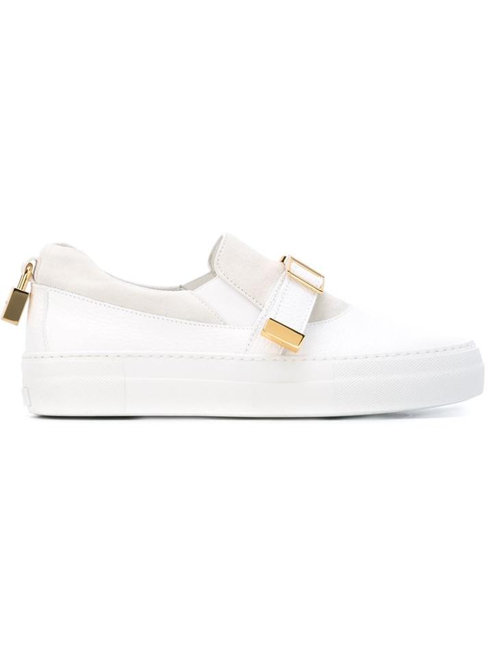 Buscemi Buckle Detail Slip-on Sneakers