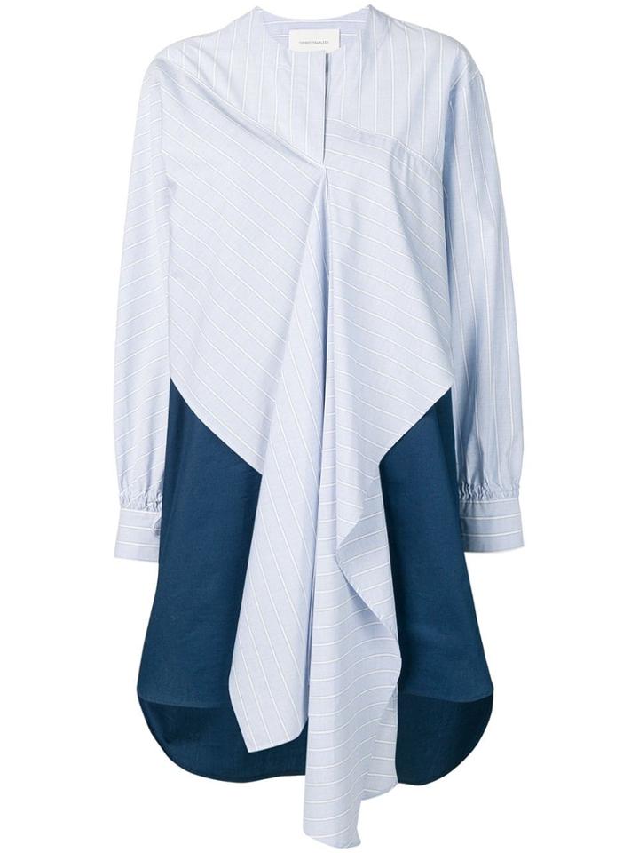 Cédric Charlier Layering Shirt Dress - Blue