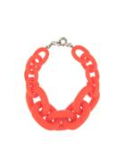 Vanda Jacintho Oversized Cable Chain Necklace - Red