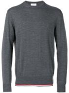 Moncler Tri-tone Trim Knitted Jumper - Grey