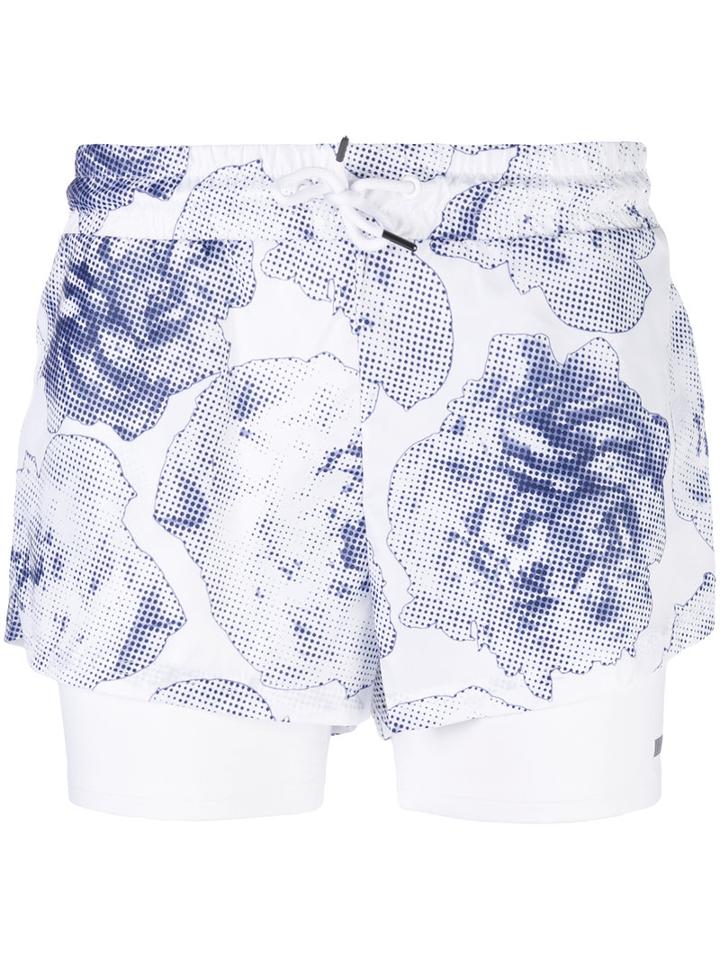 Adidas By Stella Mccartney Run 2 In 1 Shorts, Women's, Size: Medium, White, Recycled Polyester