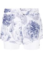Adidas By Stella Mccartney Run 2 In 1 Shorts, Women's, Size: Medium, White, Recycled Polyester