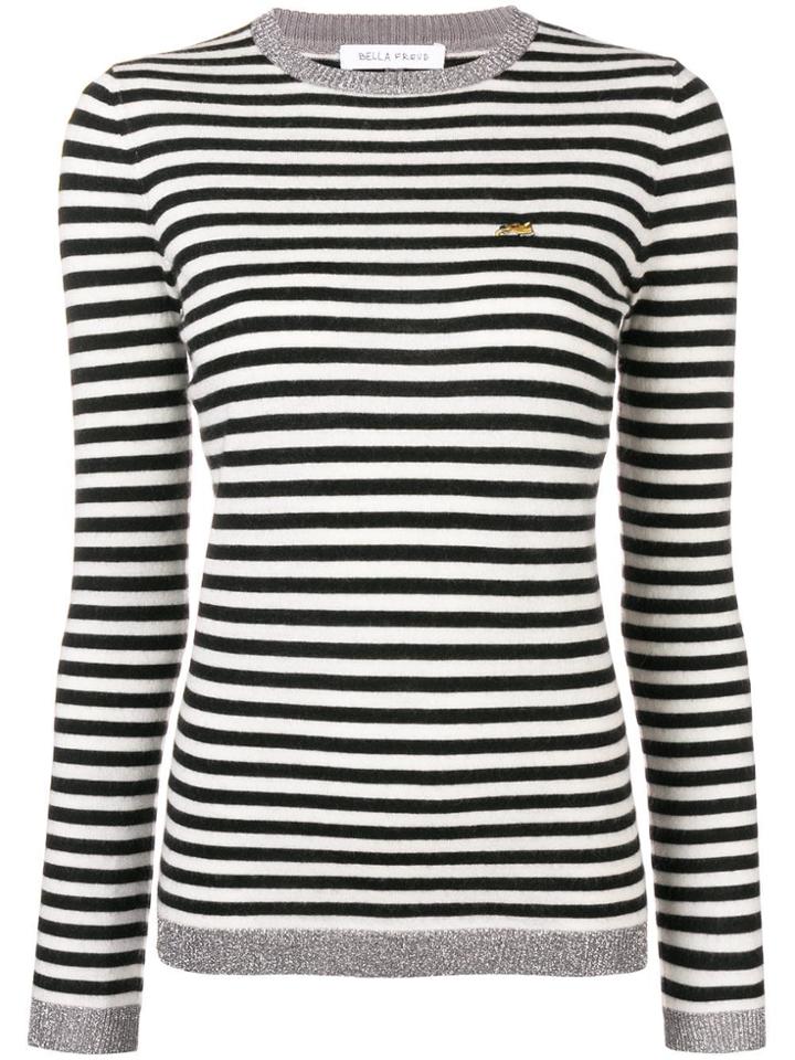 Bella Freud Striped Long-sleeve Sweater - Blue