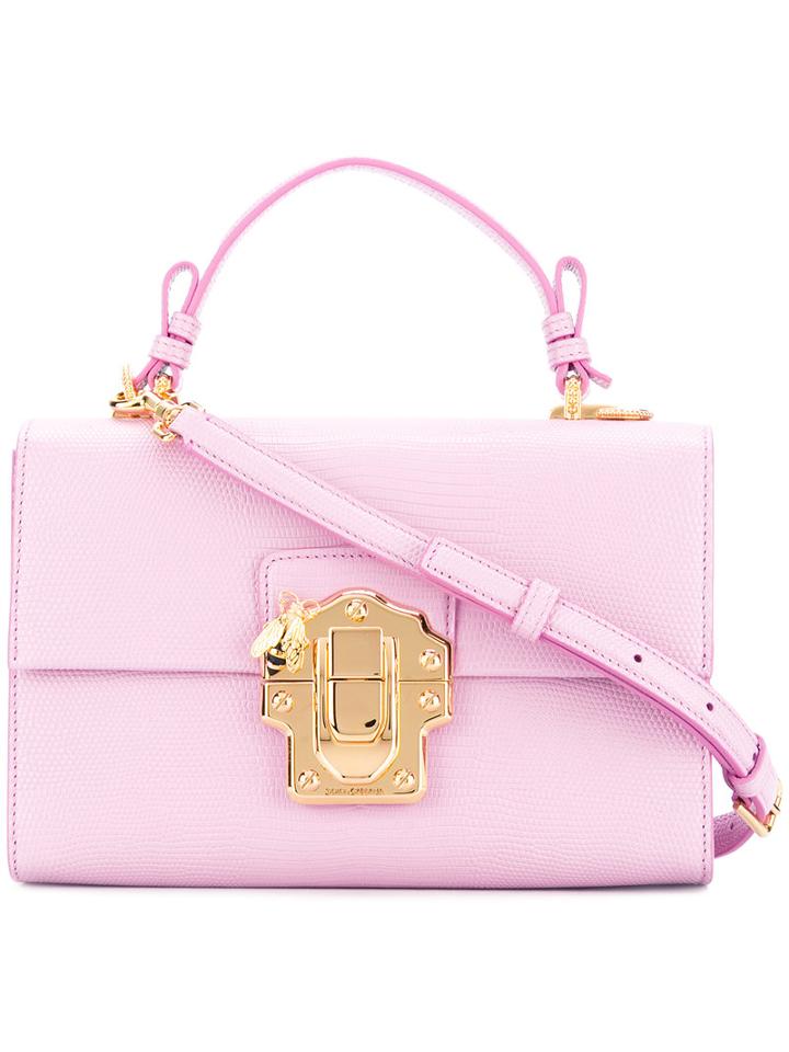 Dolce & Gabbana Lucia Tote, Pink/purple, Calf Leather/metal