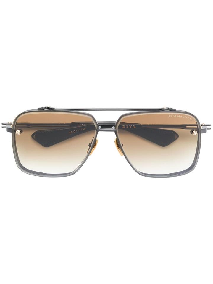 Dita Eyewear Square Gradient Sunglasses - Black