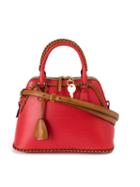 Maison Margiela - Braided Shoulder Bag - Women - Calf Leather/polyester - One Size, Red, Calf Leather/polyester
