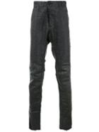 Drop-crotch Skinny Jeans - Men - Cotton/ramie/polyester - 50, Black, Cotton/ramie/polyester, Cedric Jacquemyn