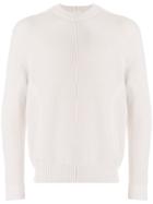 Brioni Ribbed Detail Sweater - Nude & Neutrals