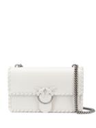 Pinko Woven Box Shoulder Bag - White
