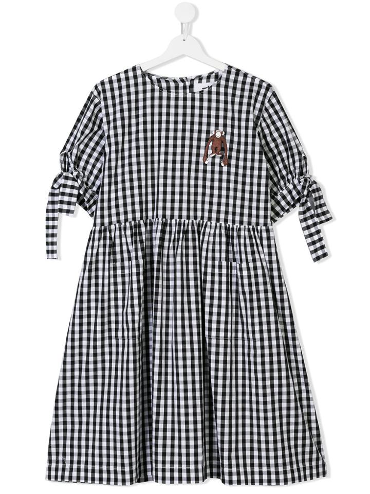 Touriste Teen Delhi Gingham Dress - Black