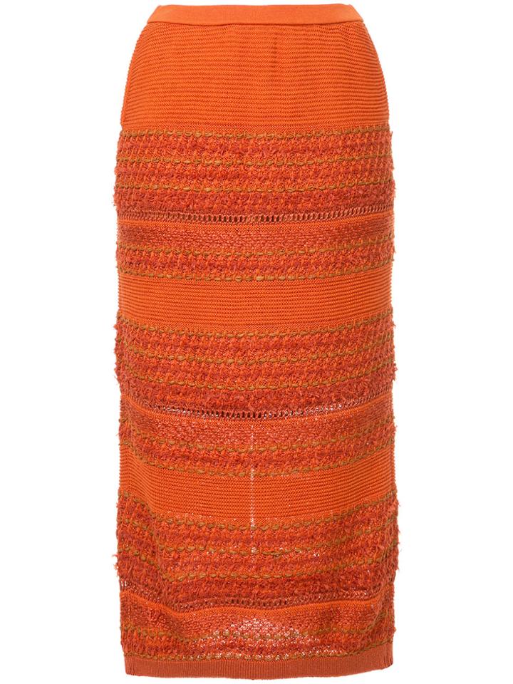 Coohem Knitted Skirt - Yellow & Orange