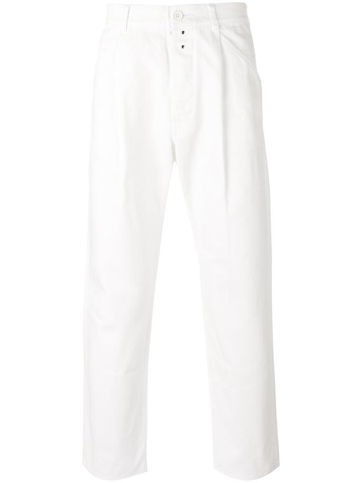 Ganryu Comme Des Garcons - Regular Trousers - Men - Cotton - S, White, Cotton