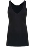 Gloria Coelho V-neck Top - Black