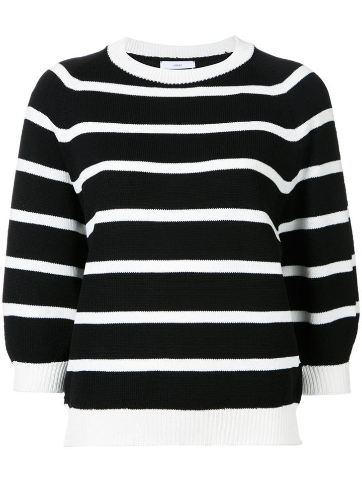 Astraet Striped Jumper, Women's, Black, Polyester