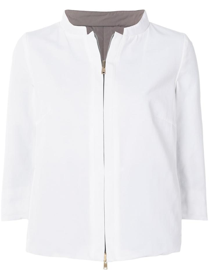 Herno Stand Up Collar Jacket - White