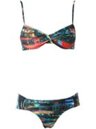 Lygia & Nanny Abstract Print Bikini Set, Women's, Size: 50, Black, Polyamide/spandex/elastane