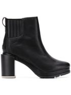 Sorel Chunky Heel Ankle Boots - Black