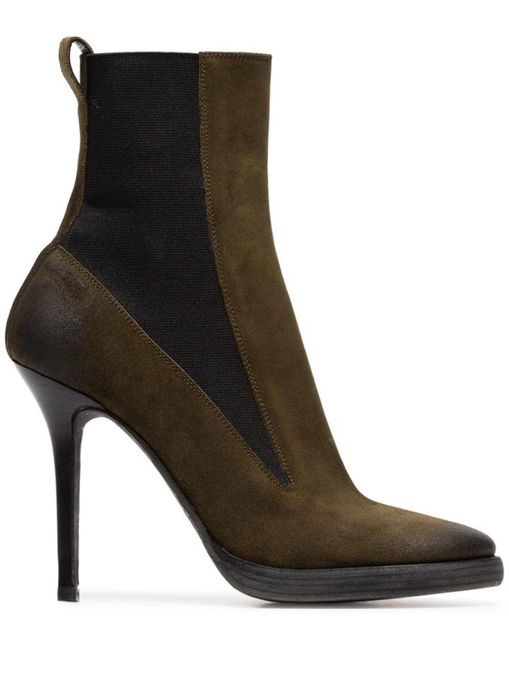 Haider Ackermann Ha 10 Sue Round Toe Elastic Bt - Green