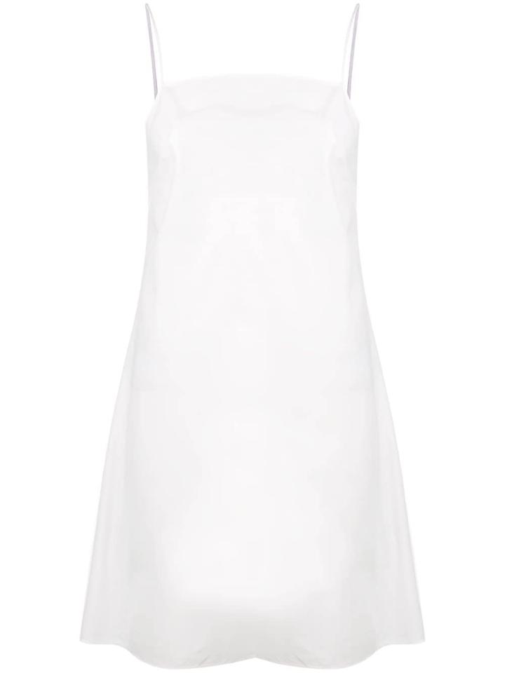Jil Sander Navy Short Slip Dress - White