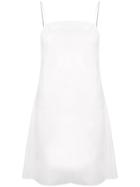 Jil Sander Navy Short Slip Dress - White