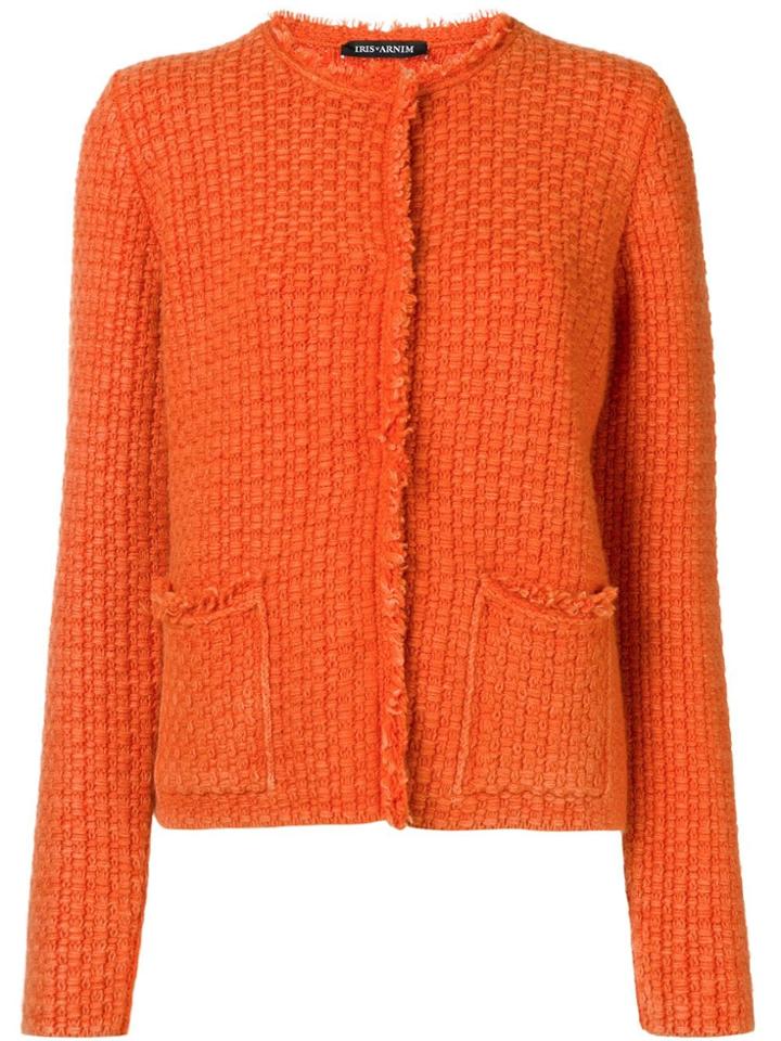 Iris Von Arnim Knitted Jacket - Orange