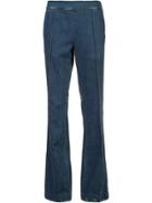 Victor Alfaro Flared Trousers - Blue