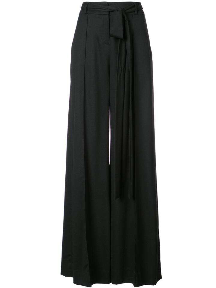 Carolina Herrera Wide Leg Trousers - Black