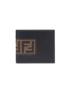 Fendi Double F Logo Bifold Wallet - Black