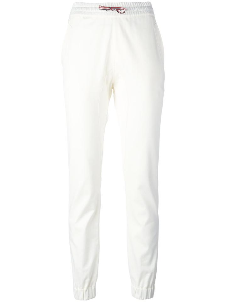 Moncler Gamme Rouge Front Lace-up Pants, Women's, Size: 38, Nude/neutrals, Cotton