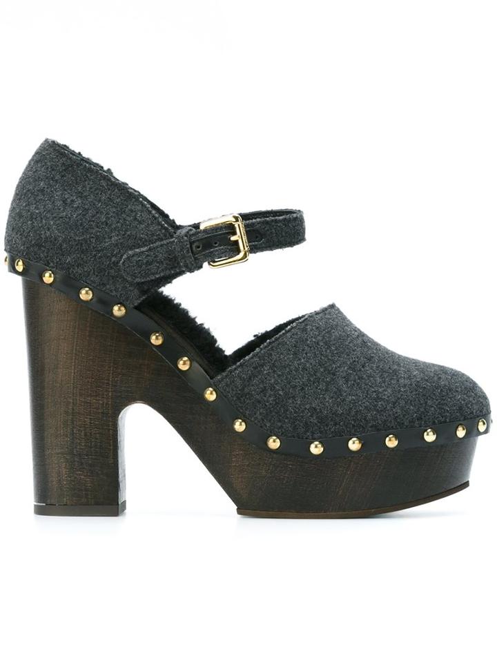 L'autre Chose Ankle Strap Clogs