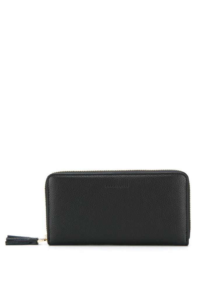Coccinelle Grosgrain Zip Wallet - Black