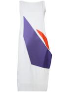 Issey Miyake - Colour Block Dress - Women - Polyester/triacetate - 1, Grey, Polyester/triacetate