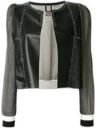 Aviù Cropped Panel Jacket - Black