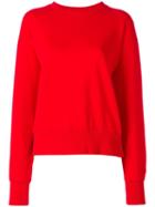 Alyx Diamante Embellished Sweatshirt, Women's, Size: Small, Red, Cotton/spandex/elastane