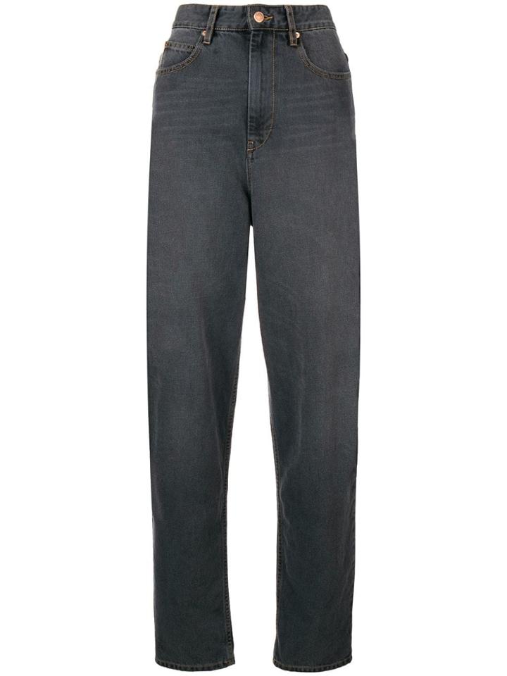 Isabel Marant Étoile Corby Oversized Jeans - Black