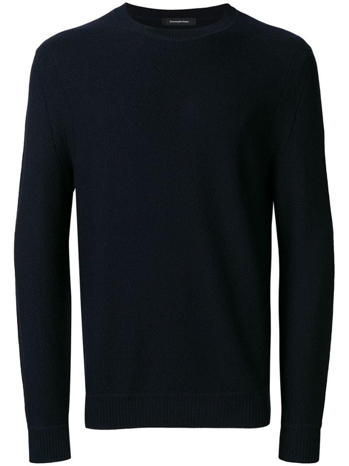 Ermenegildo Zegna Crew Neck Sweater - Blue