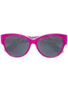 Saint Laurent Eyewear Monogram M3 Sunglasses - Pink & Purple